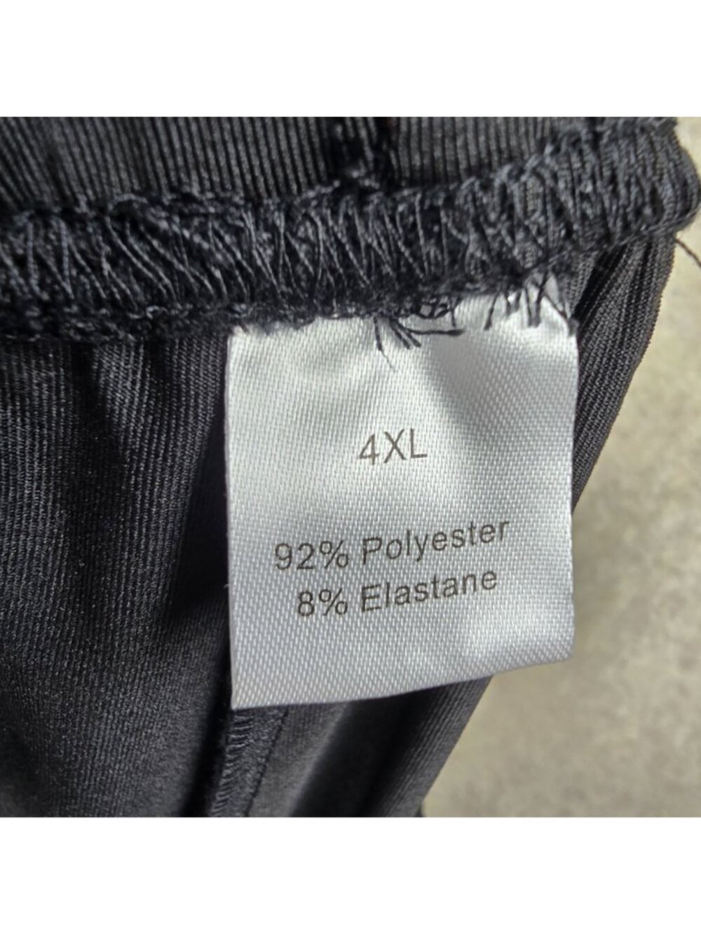 Black Womens Wide-Leg Lounge Pants Elastic Waist 4XL Flexible Polyester Blend - Picture 4 of 6